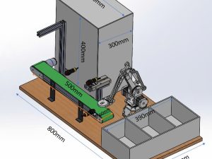 MÔ HÌNH ROBOT PHÂN LOẠI MÃ MÀU PLC SIEMENS S7 1200