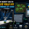 Mô Hình Robot Delta Nhặt Cỏ Yolo V11 PLC Simens S7 1200