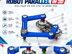Phần cứng Robot Parallel In 3D Mô Hình Tự Động Hóa