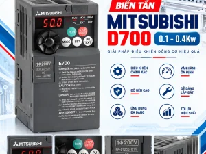Biến Tần Động Cơ 3 Pha 220V Mitsubishi D700 0.1Kw - 0.4Kw