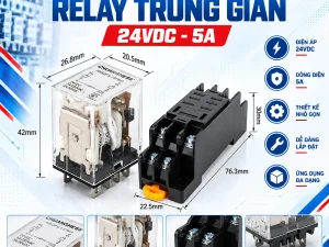 Relay Trung Gian 24V - 5A
