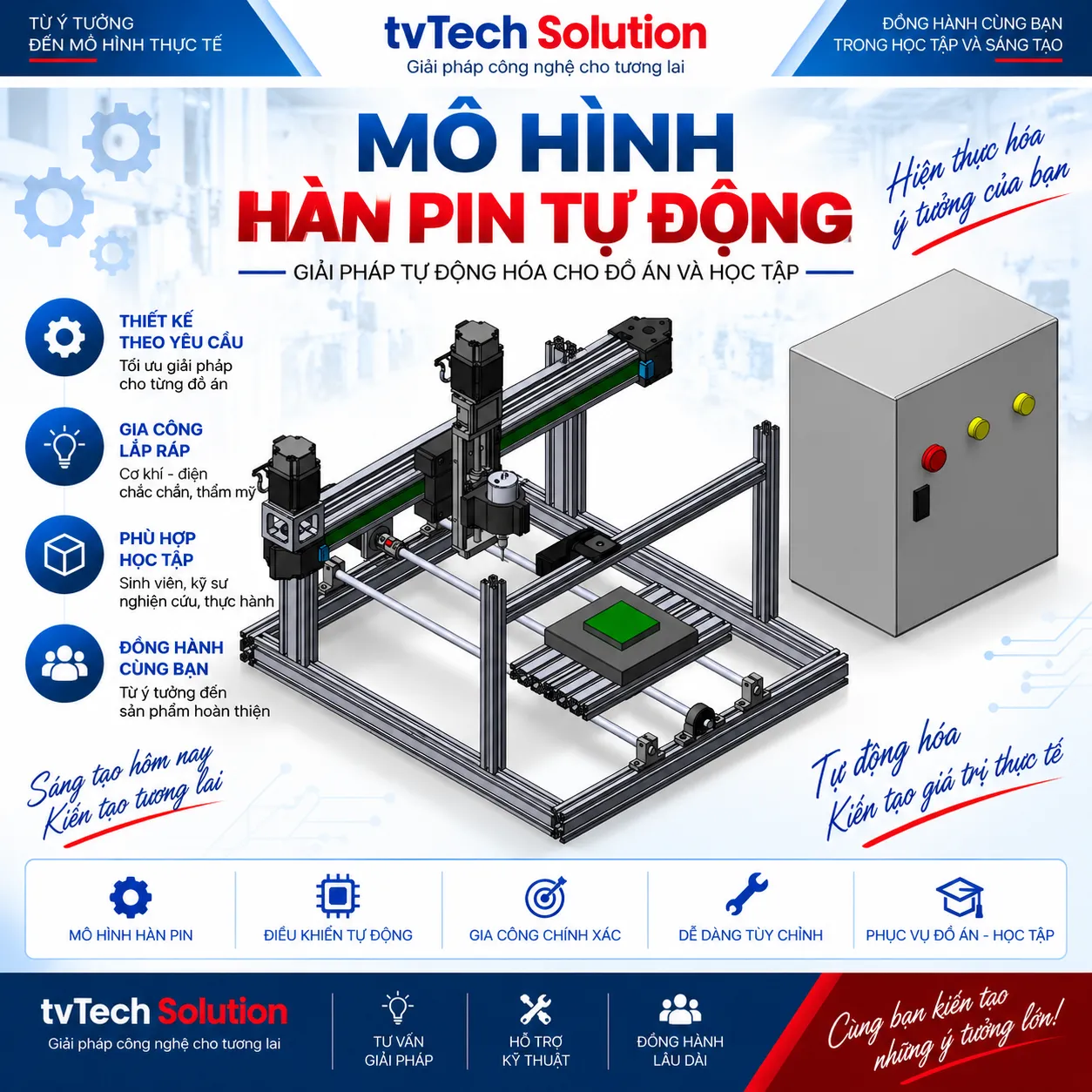 Mô Hình Hàn Pin Tự Động  - Tự Động Hóa Chuyên Nghiệp