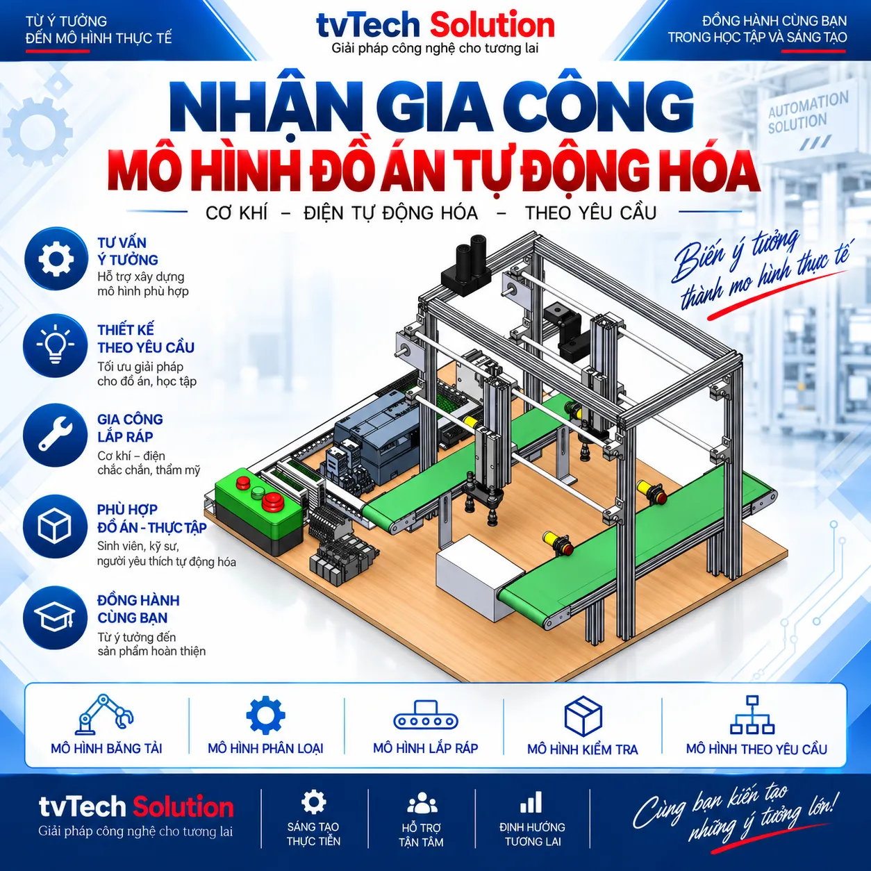 Dịch Vụ Gia Công Mô Hình Đồ Án Tốt Nghiệp Tự Động Hóa Chuyên Nghiệp