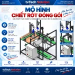 Mô Hình Chiết Rót Đóng Gói Sản Phẩm Dán Thùng Tự Động Hóa Chuyên Nghiệp