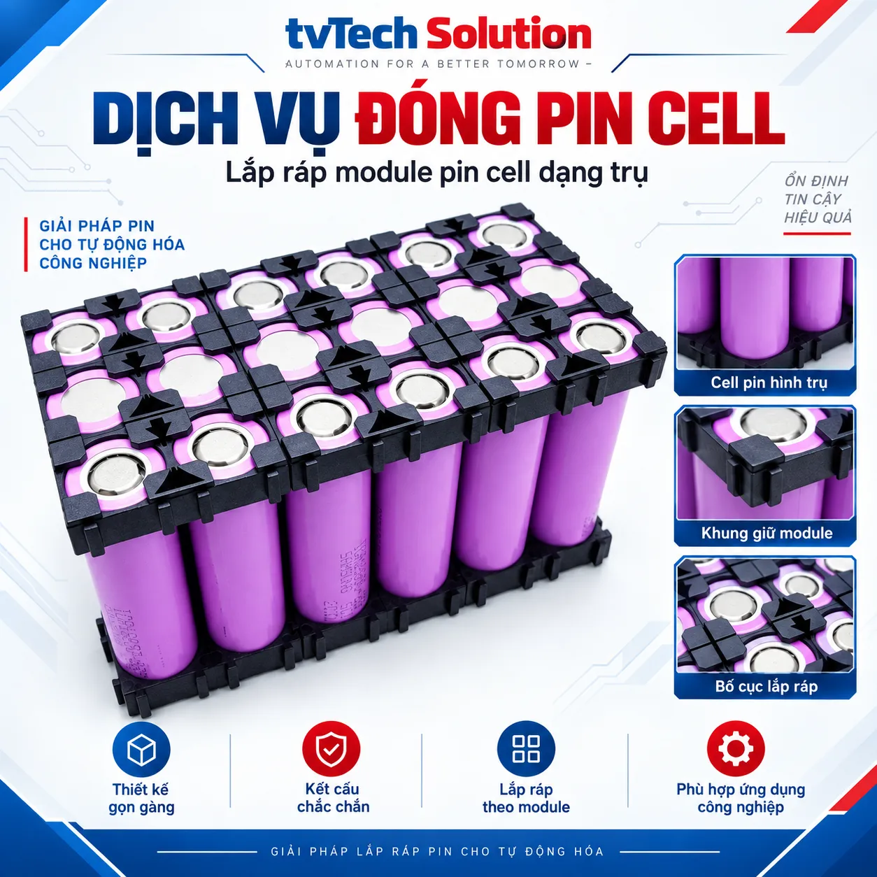 Dịch vụ đóng pin cell theo yêu cầu