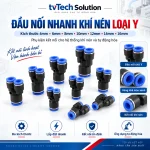 Đầu nối khí nhanh chứ Y 4mm – 16mm