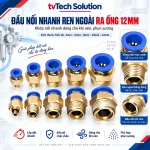 Đầu nối nhanh ren ngoài ra khớp nối nhanh dùng cho khí nén, phun sương