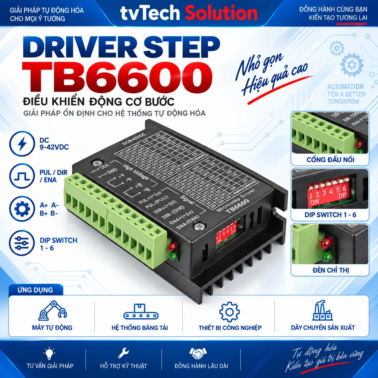 Driver Phát Xung TB6600  - Tự Động Hóa Chuyên Nghiệp