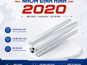 Thanh Nhôm 2020 EU | Nhôm Định Hình 20×20 Chuẩn Châu Âu