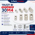 Trượt Bi Cho Nhôm Định Hình 3030, Kích Thước Lỗ M4 (30M4)