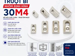 Trượt Bi Cho Nhôm Định Hình 3030, Kích Thước Lỗ M4 (30M4)