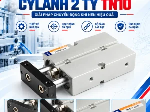 CYLANH 2 TY TN10 - 50 - 75 - 100 - 150  PHỤ KIỆN KHÍ NÉN • THIẾT BỊ TỰ ĐỘNG HÓA