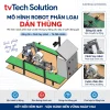 Mô Hình Robot Phân Loại Sản Phẩm Dán Thùng Sản Phẩm